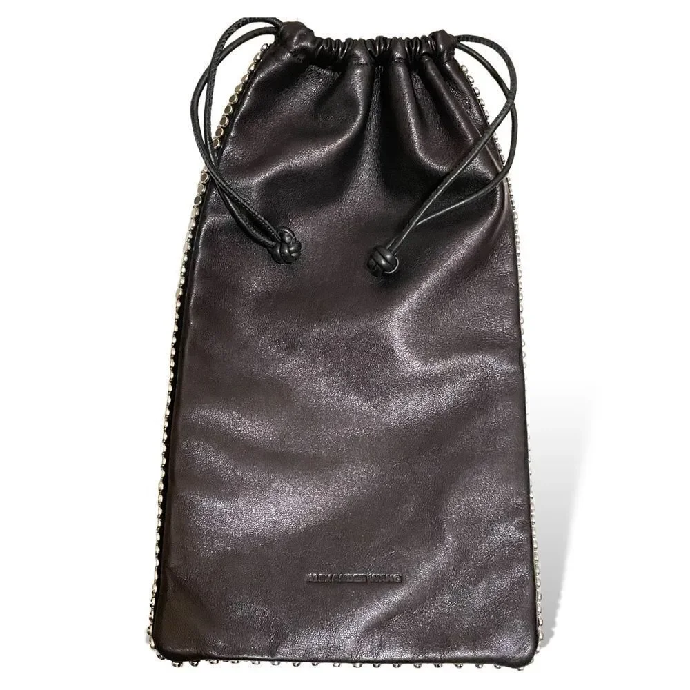 ALEXANDER WANG Chainmail Leather Clutch / Dust Bag